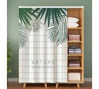 BDXZJ Rideau Placard Rideau Meuble Cuisine Salle De Bain, Rideau Anti-Poussière pour Étagères, Panneau Mural, Rideau Occultant Court, Rideau Porte pour Armoires À Chaussures A14,W120*H180cm