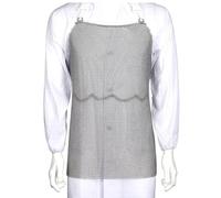 BDXZJ Tablier De Boucher en Acier Inoxydable Résistant Aux Coupures en Cotte De Mailles, Tablier De Protection De Travail Sûr avec Bretelles Réglables Facile À Nettoyer 55 * 70cm