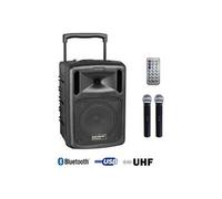 Power Acoustics Be 9208 Uhf Media - Sono portable MP3+USB+2 micros main UHF