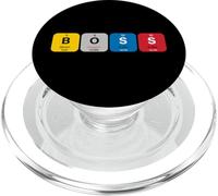 Be a Boss with Funny Periodic Table of Elements Meme Graphic PopSockets PopGrip pour MagSafe
