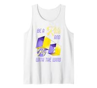 Be a Kite and Fly with the Wind Motivational Quote Débardeur