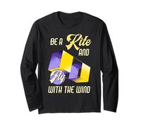Be a Kite and Fly with the Wind Motivational Quote Manche Longue