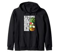 Be A Pineapple Wear A Crown Sweet Inside Aloha Hawaii Ananas Sweat à Capuche