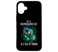 Be A Unicornasaurus Rex Funny Dinosaur Unicorn Lover Coque pour iPhone 16 Plus