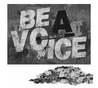 Be A Voice Not an Echo Puzzle en Bois 300 pièces, Activité Intérieure | Puzzle pour passionné - progression pièce après pièce avec un objectif clair le w nd.