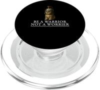 Be a Warrior Adorable Chaton et Chat Mindfulness Worries Affirmation PopSockets PopGrip pour MagSafe