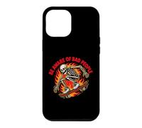 Be Aware of Bad People - Skateboard Squelette rétro Flamme Coque pour iPhone 12 Pro Max