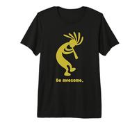Be Awesome Kokopelli Style Sud-Ouest USA Style Design T-Shirt Haut de Gamme