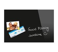 Sigel Tableau en verre magnétique B1201 noir (l x H) 60 cm x 40 cm B1201