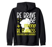 Be Brave Be Strong Be Fearless Childhood Cancer Awareness Sweat à Capuche