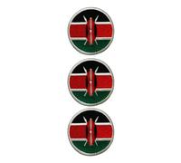 Be Buz Lot de 3 écussons brodés à repasser ou à repasser pour vêtements, sacs, vestes, jeans, 6 cm, Royaume-Uni (Kenya)