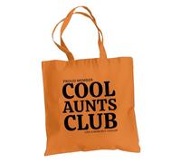 Be Buz Proud Member Cool Aunts Club Sac fourre-tout réutilisable en coton pour femme - Sac fourre-tout amusant « Like a Mom but Cooler » - Cadeau pour tante, sœurs et amis, Orange, One Size