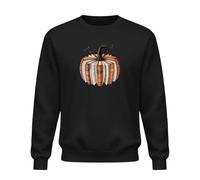 Be Buz Sweat-shirt d'Halloween en forme de citrouille d'automne - Pull à col rond d'automne pour homme et femme - Saison effrayante, Noir , XXL