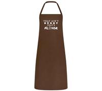 Be Buz Tablier humoristique multicolore avec inscription « That Ain't Burnt, That's Flavor » pour homme, papa, mari et fête des pères, chocolat, taille unique