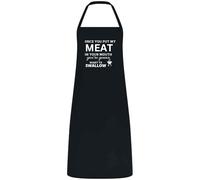 Be Buz Tablier multicolore « Once You Put My Meat in Your Mouth » - Unisexe Chef, Serveur, Serveuse Cadeau pour elle, Lui, Mariage, Barbecue, Cuisine, Noir , taille unique