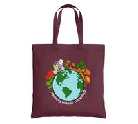 Be Buz Teacher Changes the World Sac fourre-tout réutilisable en coton pour enseignants - Cadeau inspirant pour enseignant - Sac fourre-tout de reconnaissance pour la rentrée scolaire pour femme