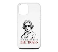 Be Calm and Beethoven Jeu de Mots Amusant de Musique Classique Coque pour iPhone 12/12 Pro