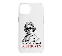 Be Calm and Beethoven Jeu de Mots Amusant de Musique Classique Coque pour iPhone 14 Plus