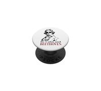 Be Calm and Beethoven Jeu de Mots Amusant de Musique Classique PopSockets PopGrip Adhésif