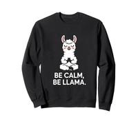 Be Calm Be Llama Yoga de méditation Sweatshirt