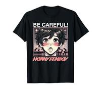 Be Careful Horny Femboy Cosplay Anime Cosplay Otaku Grunge T-Shirt