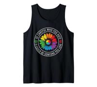 Be Careful Who You Hate Rainbow Sunflower Gay LGBT Pride Débardeur