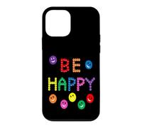 Be Colorful Smile Happy Faces Positive Vibes Rainbow Humeur Coque pour iPhone 12 Mini