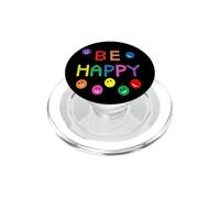 Be Colorful Smile Happy Faces Positive Vibes Rainbow Humeur PopSockets PopGrip pour MagSafe