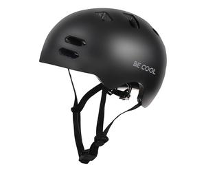 Be Cool Casque de Protection Unisexe pour Enfant - Noir - Taille M