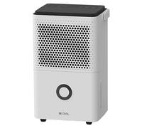 BE COOL Déshumidificateur - Déshumidification jusqu'à environ 10 l/24 h, réservoir d'eau de 1,8 l, minuterie, pour usage commercial et privé, roulettes