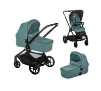 Be Cool Kombo, Poussette Bébé 2 en 1 avec Nacelle Rigide Réglable en Hauteur et Siège Réversible, Pliage Automatique à Une Main, de la Naissance à 22 kg, Bleu