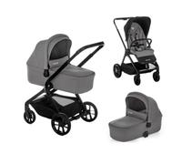 Be Cool Kombo, Poussette Bébé 2 en 1 avec Nacelle Rigide Réglable en Hauteur et Siège Réversible, Pliage Automatique à Une Main, de la Naissance à 22 kg, Gris