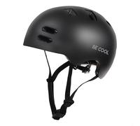 Be Cool Schutzhelm mit Beleuchtung Casque de Protection avec éclairage Adulte Unisexe, Noir, L