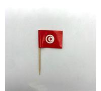 Be-Creative Mini cure-dents Tunisie en papier pour cupcakes, cocktails, traiteurs, pays déco