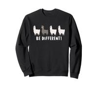 Be different Adorable lamas dicton et cadeau introverti Sweatshirt