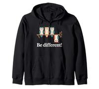 Be Different Hiboux Chouettes Originales Sweat à Capuche