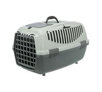 TRIXIE Box de transport Capri 3 - S - 40 x 38 x 61 cm - Anthracite, gris et vert - Pour chien