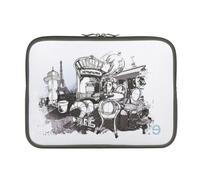 Housse pour MacBook Pro 15 Edition LA Robe «I LOV PARIS» avec Fermeture Eclair Multicolore