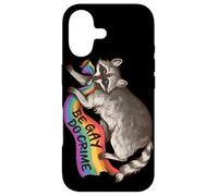 BE Gay DO Crime Pride Flag LGBTQ Raccoon Funny Pride Queer Coque pour iPhone 17