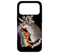 BE Gay DO Crime Pride Flag LGBTQ Raccoon Funny Pride Queer Coque pour iPhone 17 Pro Max