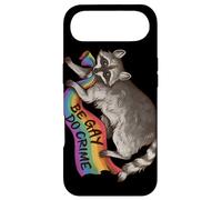BE Gay DO Crime Pride Flag LGBTQ Raccoon Funny Pride Queer Coque pour iPhone Air