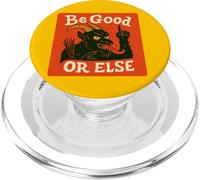 Be Good Or Else Krampus Christmas Humour Krampusnacht PopSockets PopGrip pour MagSafe