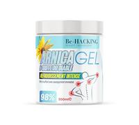 Be-HACKING Arnica Gel Forte + Griffe du Diable 550ml, Gel Froid Effet Glacé Intense, Crème Arnica Concentrée 98%, Gel de Massage Jambes Lourdes, Crèmes de Massage Corps, Made in Italy