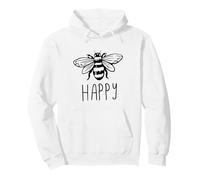 Be Happy Bee Happy Funny Save The Bees Honey Hive Honeycomb Sweat à Capuche