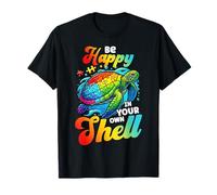 Be Happy In Your Own Sheel Sea Turtle Puzzle Personnes autistes T-Shirt