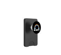 Be Happy Rainbow Positive Vibes Sourire rétro coloré PopSockets PopWallet pour MagSafe