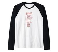 Be Here Now Rules for Life Guide de Vie Positive et consciente Manche Raglan