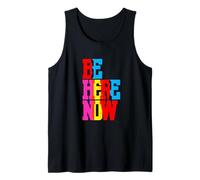 Be Here Now Tee Mindfulness Retro Graphic Wellness Débardeur