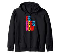 Be Here Now Tee Mindfulness Retro Graphic Wellness Sweat à Capuche