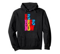 Be Here Now Tee Mindfulness Retro Graphic Wellness Sweat à Capuche